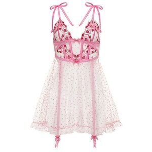 For Love And Lemons Whimsical Garden Floral Slip Dress